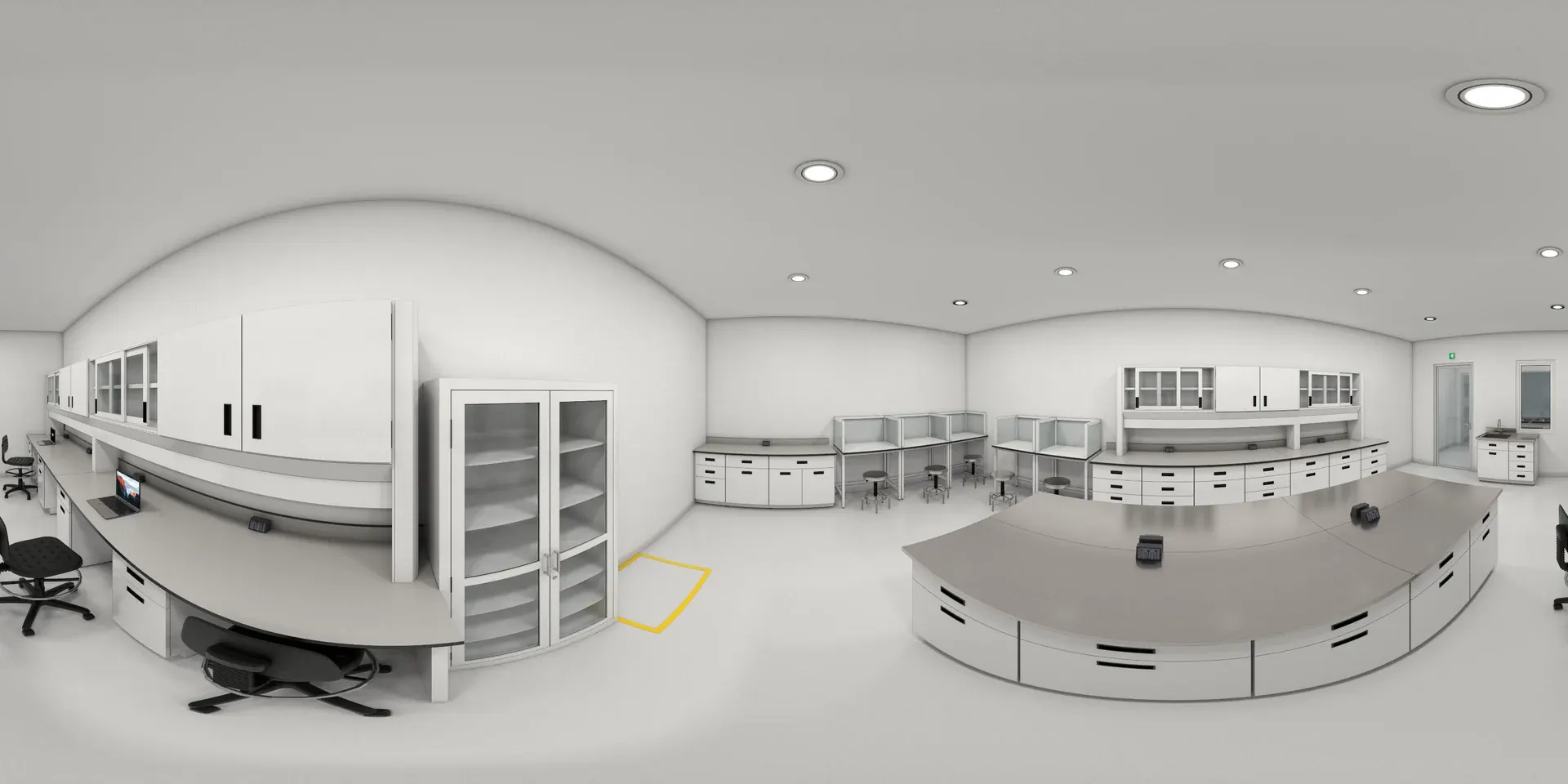 Vista panorámica del laboratorio de control de calidad de Golden Foods en Celaya, Guanajuato, fabricado e instalado por Santre.