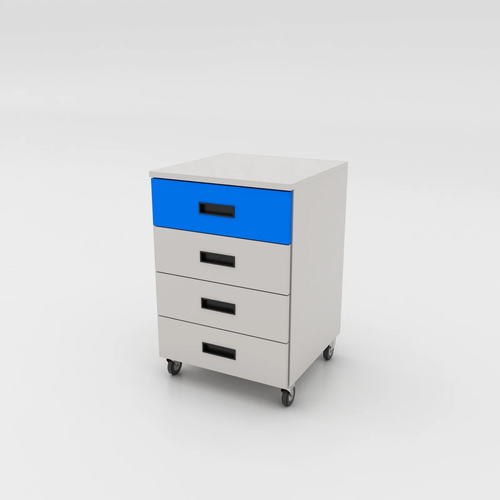 Gabinete móvil con cuatro cajones