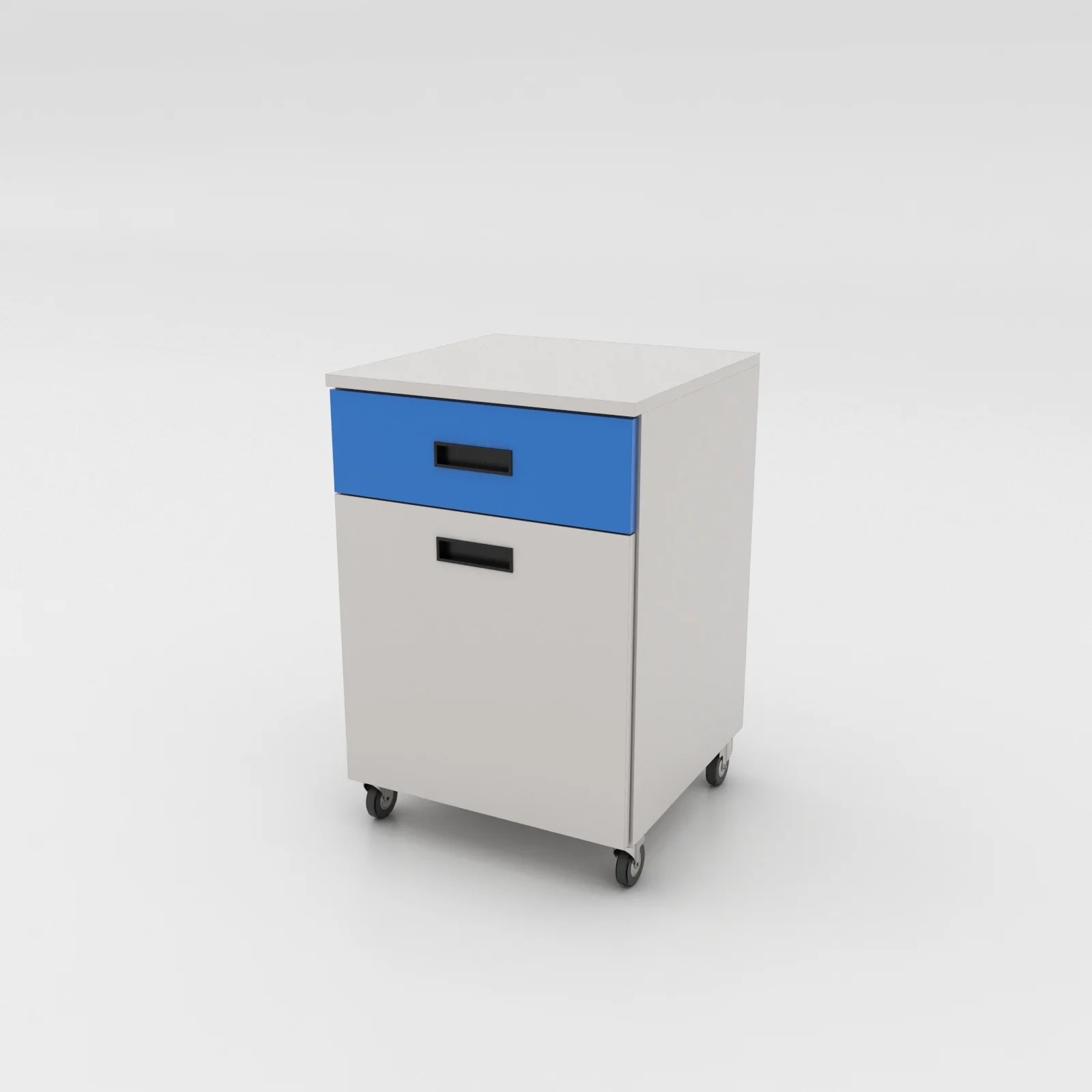 Gabinete móvil de laboratorio con puerta