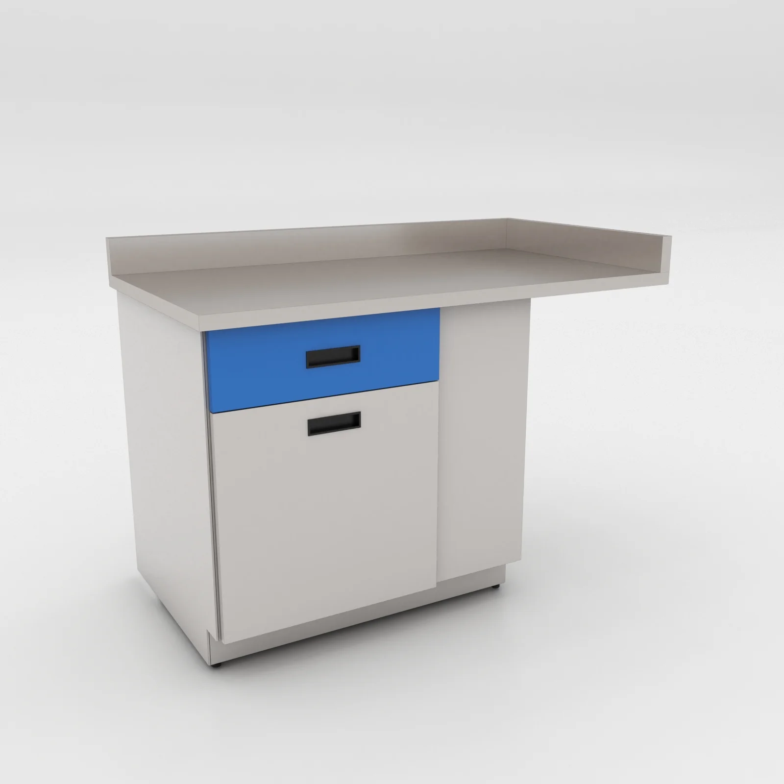 Gabinete rinconero de laboratorio a piso
