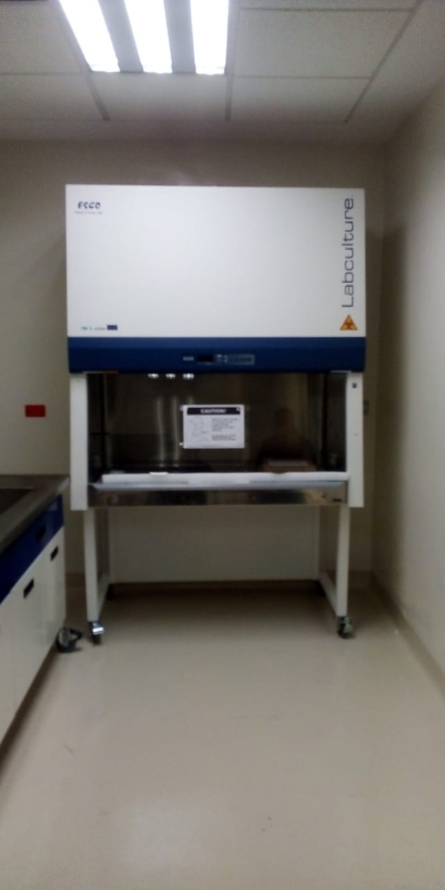 Gabinete de bioseguridad clase II en operación