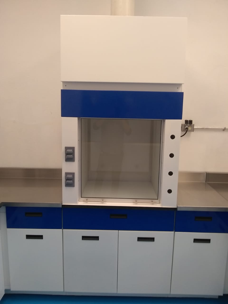 Campana de extracción de humos para laboratorio