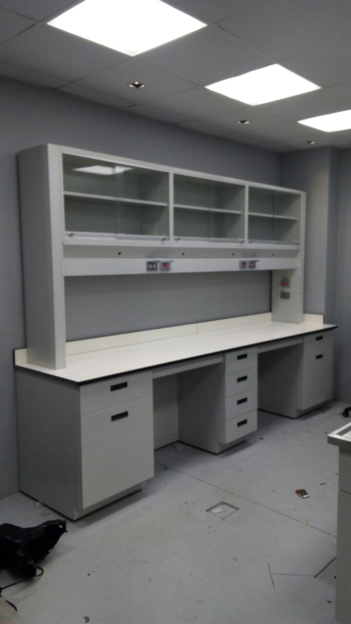 Vitrinas de laboratorio instaladas