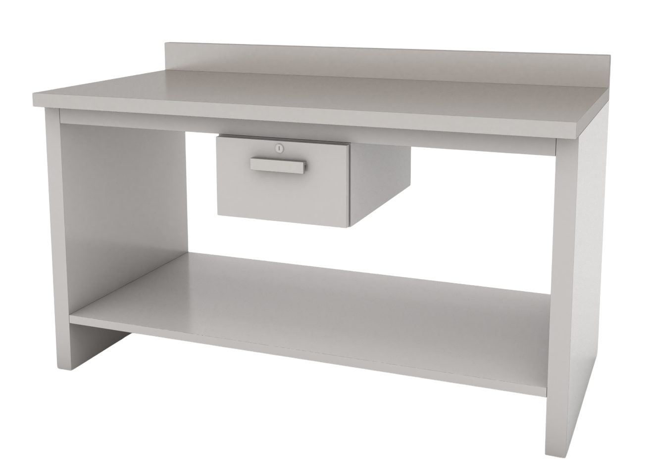 Mesa de laboratorio MEMU, diseñada para montar máquinas universales de análisis con estabilidad y precisión